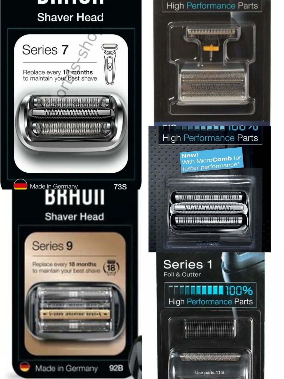 сетка и режущий блок для электробритвы Panasonic Philips Braun