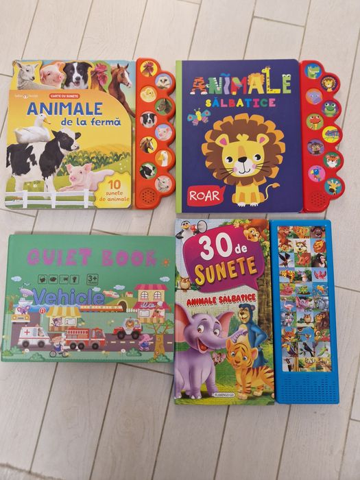 Carti animale cu sunete si puzzle pentru copii