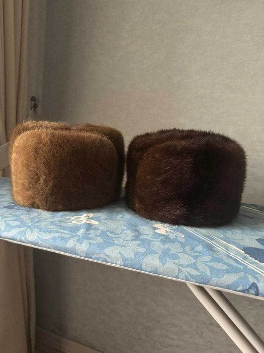 Норковые шапки — новые! Размер 56–58