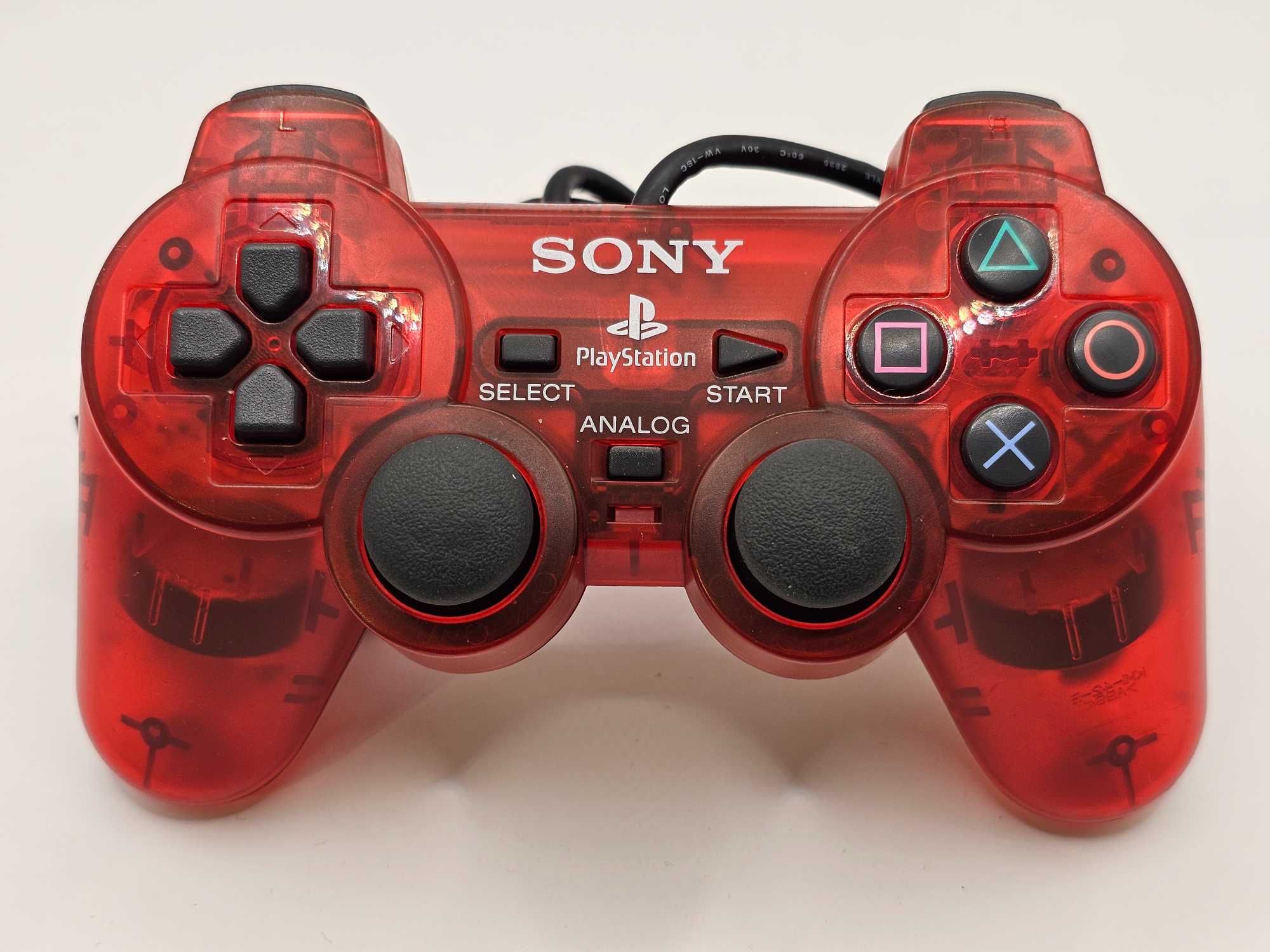 Controller Sony Play Station 2 Rosu transparent editie limitata