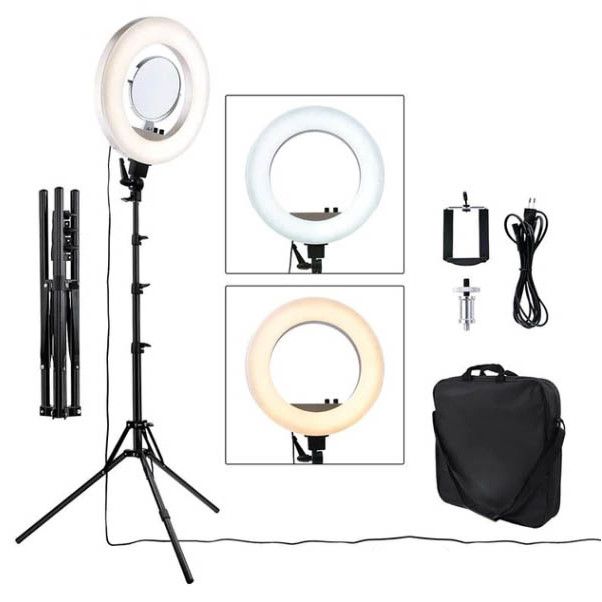 Lampa circulara LED Ring Light accesorii, -45cm, 55w - RL18T