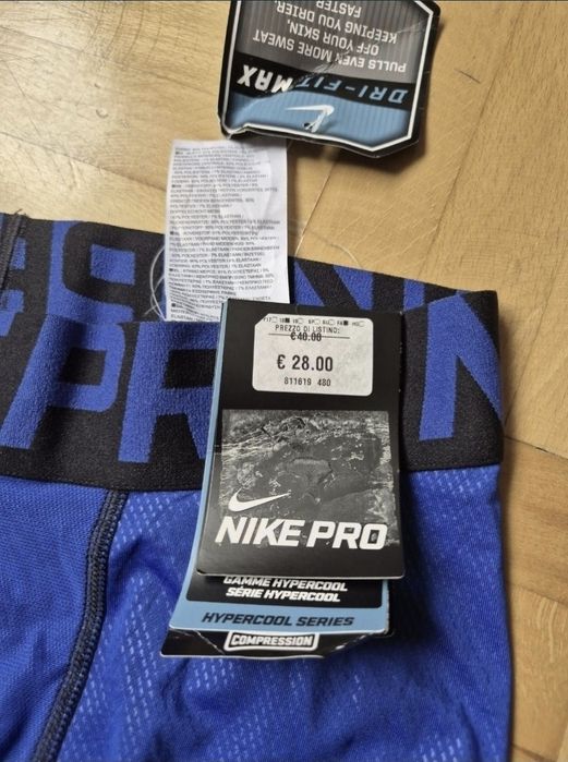 Pantaloni compresie bărbați, Nike Pro, Dry-Fit Max - S