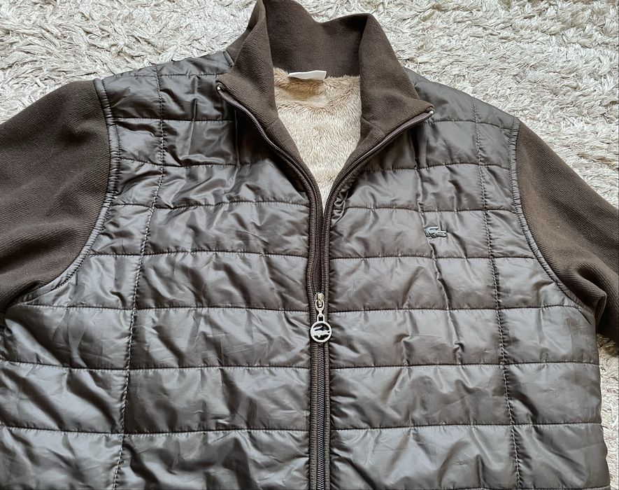 Geaca originala Lacoste matlasata/imblanita L maro