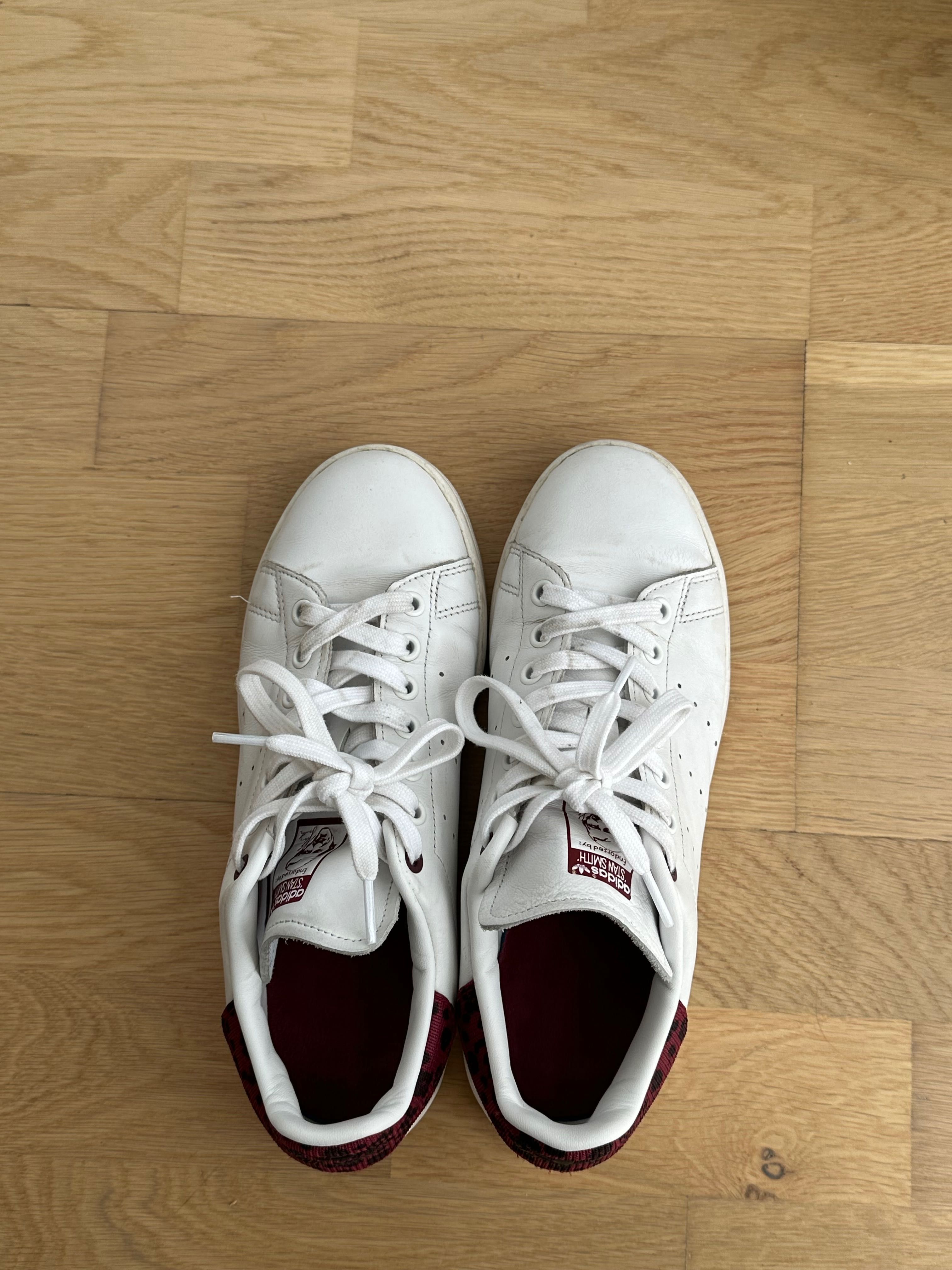 Adidas Stan Smith White Collegiate Burgundy 40