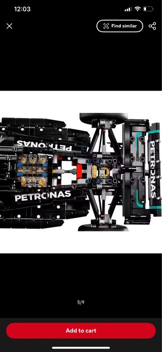 Конструктор Mercedes-AMG F1 Lego technic реплика