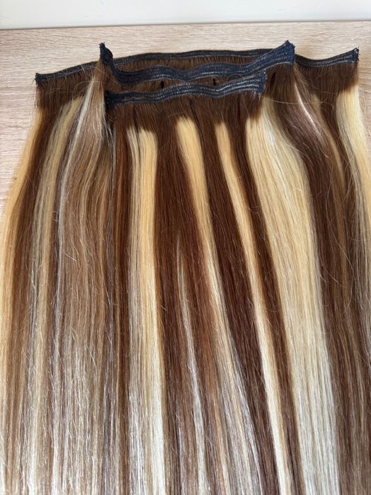 100% естествена индийска коса, 50 см, 156грам