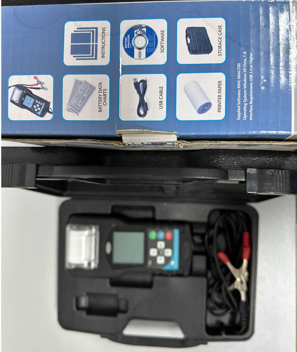 Tester - analizor baterii cu imprimanta RING RBAG700