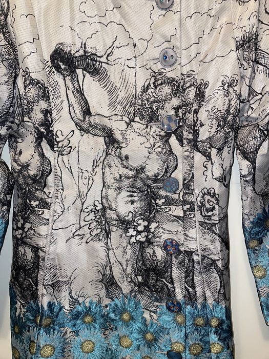 Trench, palton brocart Desigual mărimea 40
