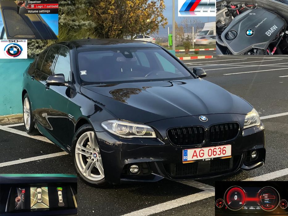 BMW Seria 5 BMW F10 LCI extra full //M laser led 190 CAI B47 recent adus ALKANTARA