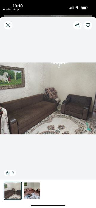 Диван и кресло в хорошем состояние