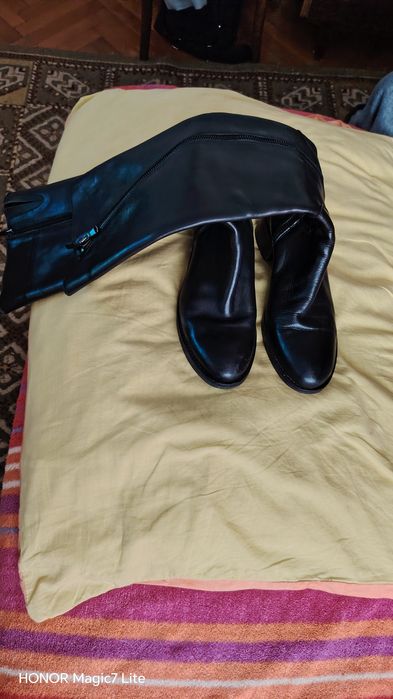 Cizme lungi piele naturala, 40 se potrivesc și la 39