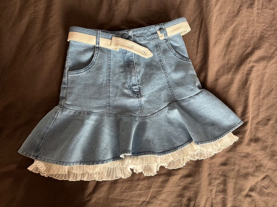 Дънкова пола с подвижен колан Alessa -  Denim Temptation