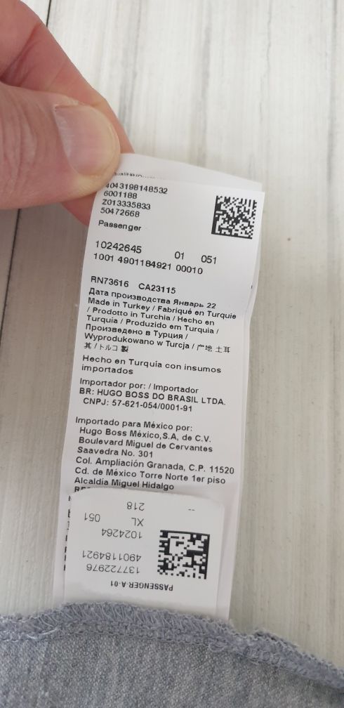 Hugo Boss Passenger Pique Slim Stretch  XL НОВО ОРИГИНАЛ Мъжка Тениска