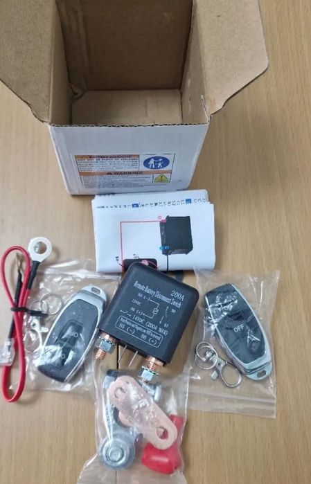 Întrerupător curent baterie de la distanta cu telecomanda 200A DC12V