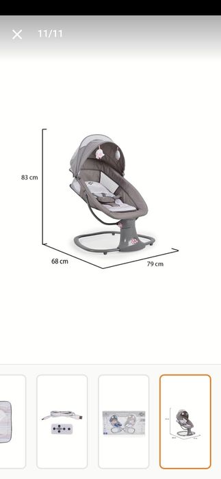 Balansoar electric 3 in 1, cu bluetooth, Mastela, roz