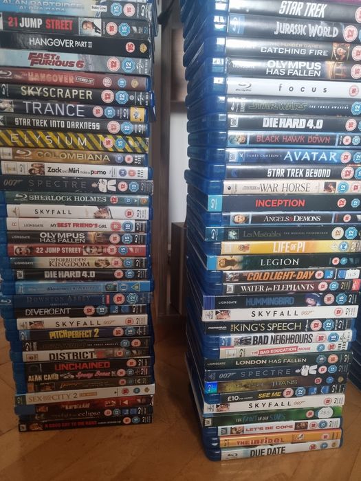 Lot 2,000 Blu-ray Engleză – Marvel, Avatar, Star Wars – 4,000€