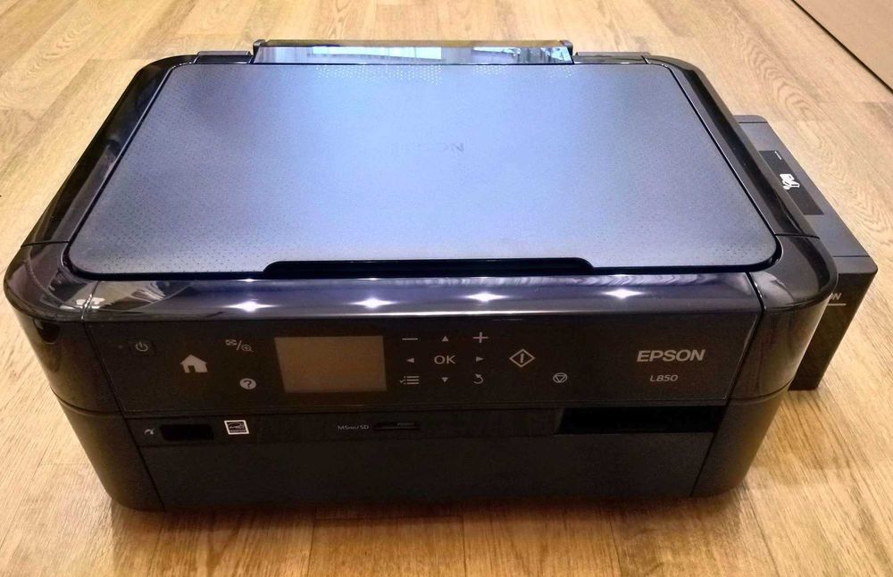 МФУ Струйное 6 цветов Epson L850 цветной принтер. Есть Wi-Fi, фото печ