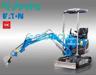 Miniexcavator nou Graecus 1t, garantie, posibil rate