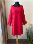 Rochie dama rosie cu buzunare Craciun/birou