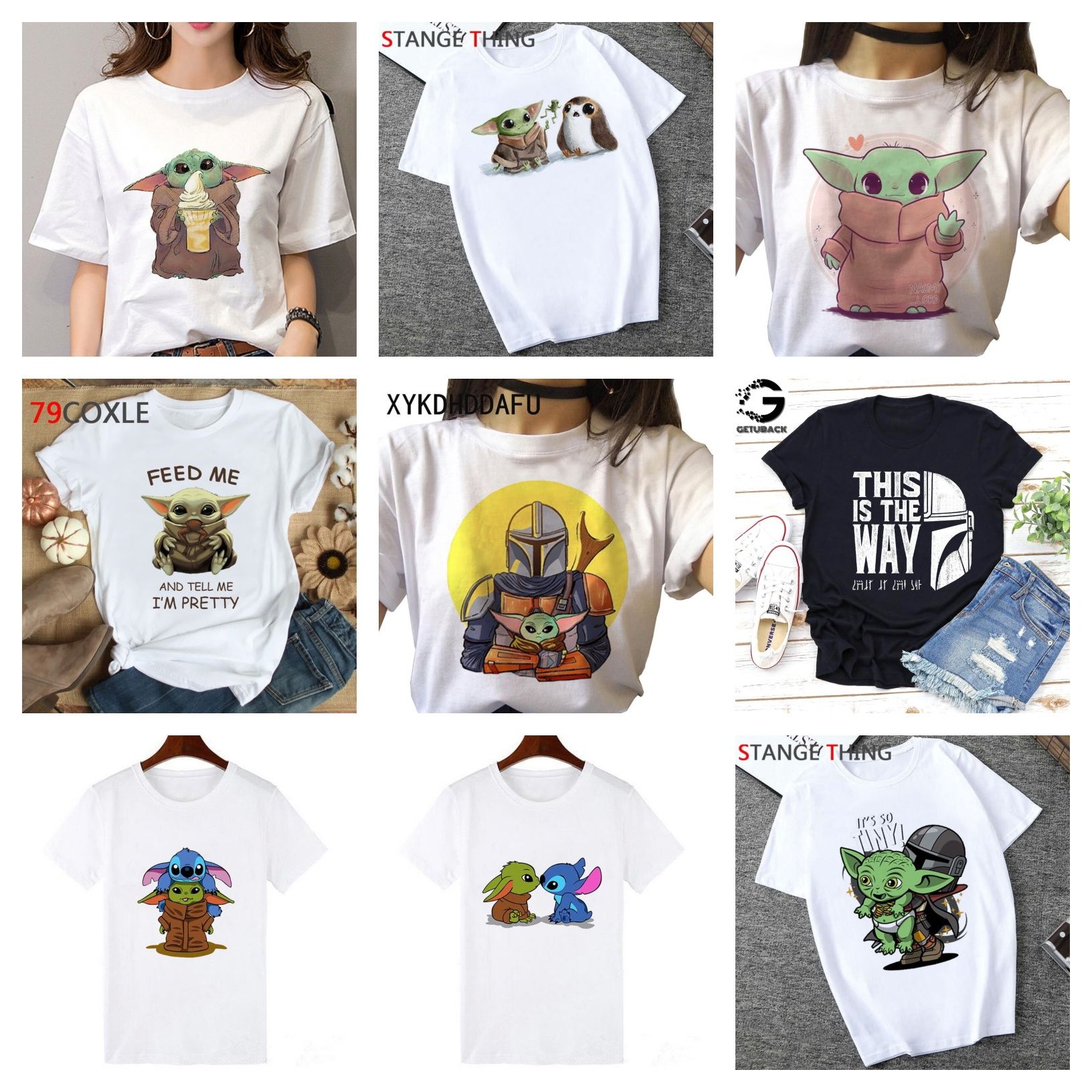 Tricouri fete/femei S NOI cum nu găsiți la noi - Mandalorian Baby Yoda