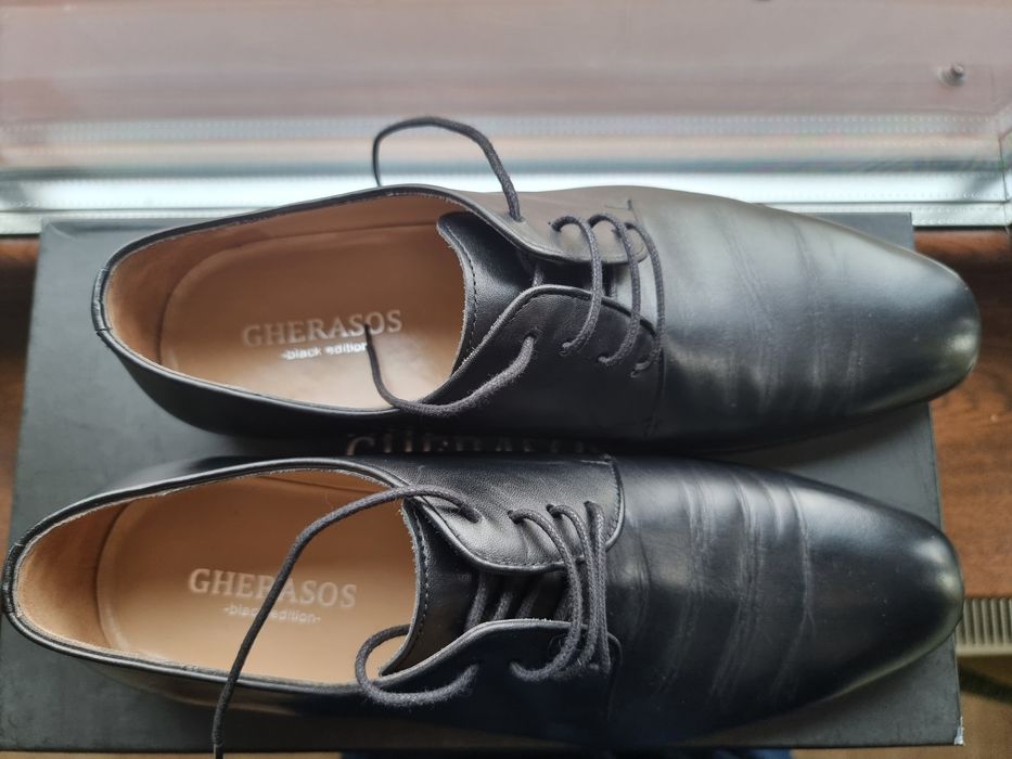 Pantofi premium handmade de piele Gherasos