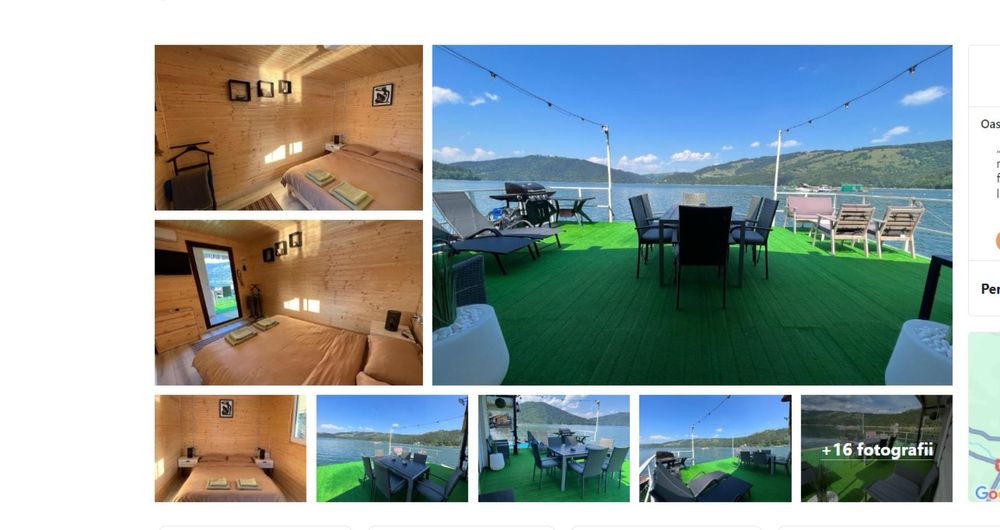 Ponton plutitor 2 camere,2 bai,terasa.Ponton echipat complet,inmatricu