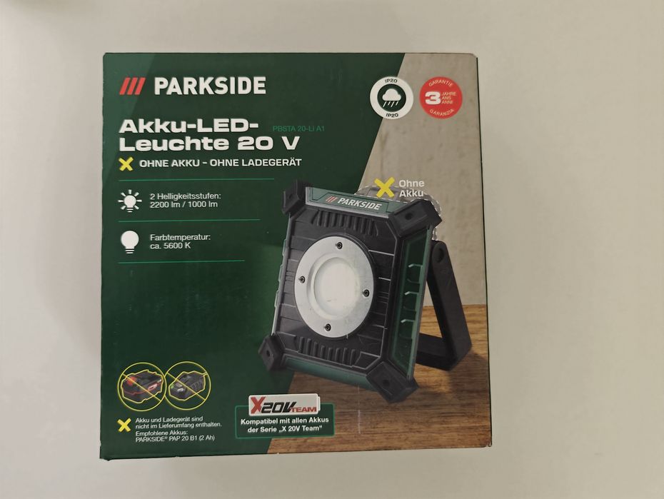 Proiector Parkside x20v PBSTA 20 LI A1