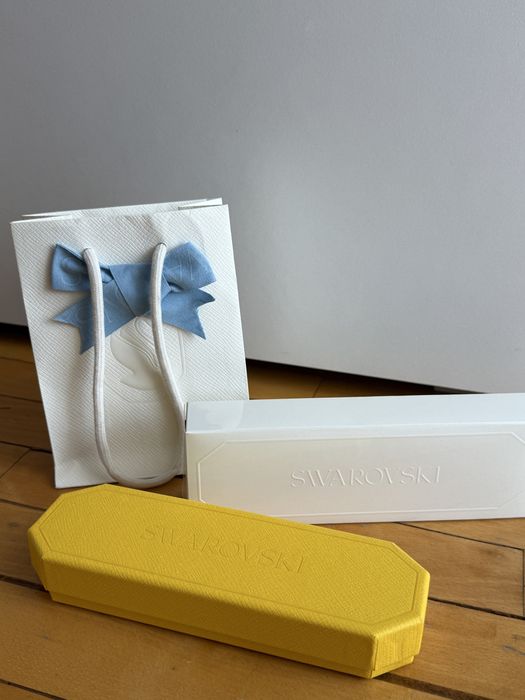 Pix argintiu Swarovski cu cristale, cromat