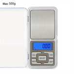 Mini cantar digital 500g  OZ, CT, TL, GN, TARA, ecran iluminat LED