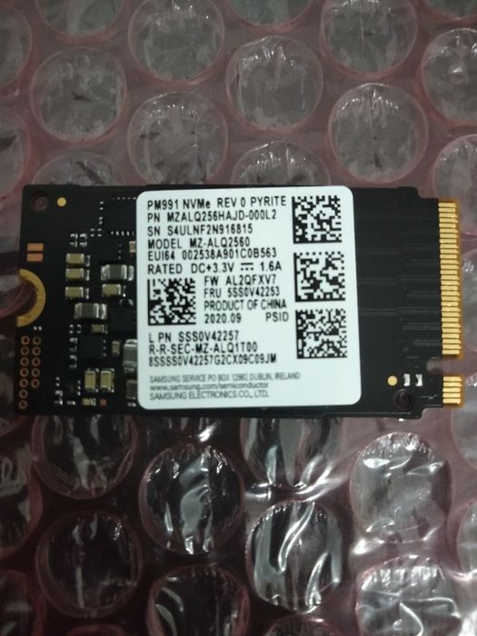 Ssd 256 gb Samsung nvme scurt