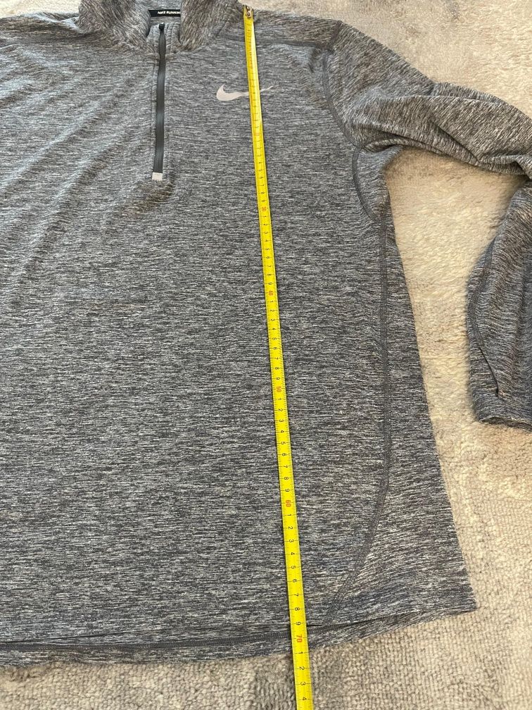 Bluza Nike Running Miler barbati marimea M gri sport fermoar 1/4