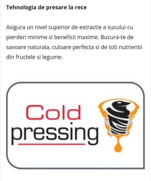 Tefal Juice & Clean - Storcator legume fructe prin presare la rece