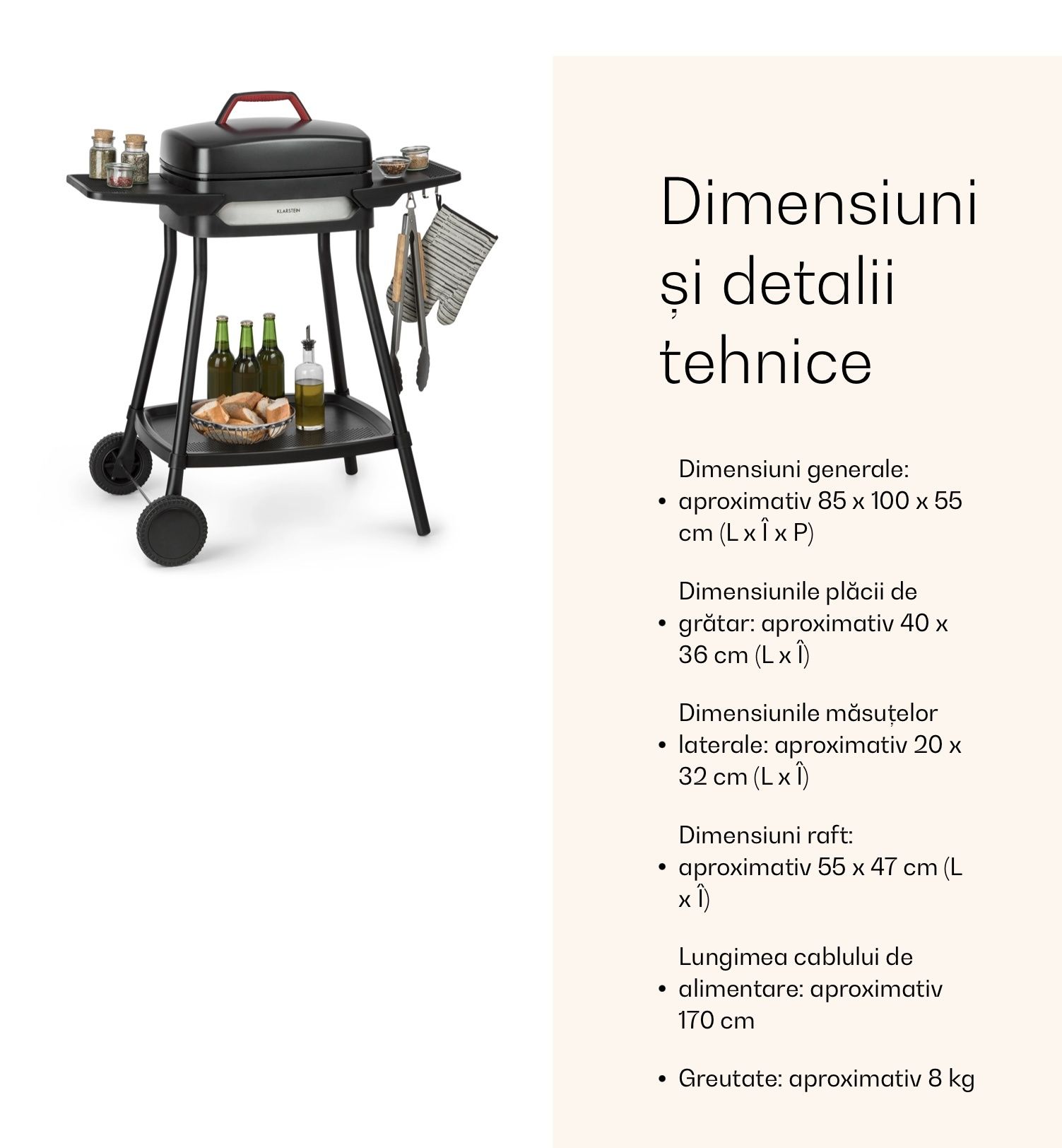 Grătar electric Gatsby Grill -Klarstein