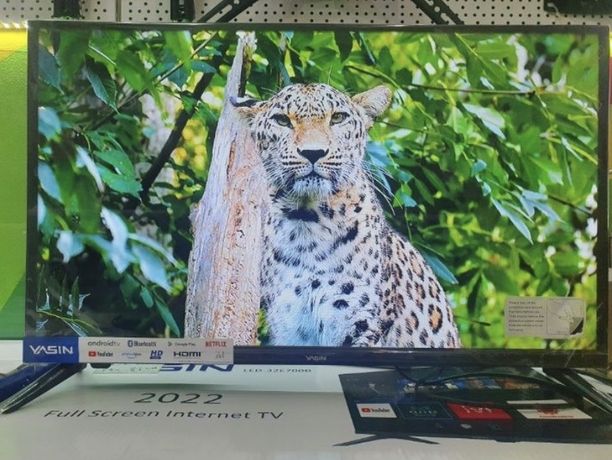 Телевизор новый Смарт Тв Yasin 32дюйм 82 см в рассрочку доставка беспл