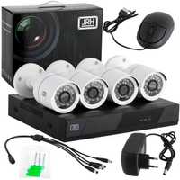 Sistem Supraveghere Video AHD, CCTV 4 Camere, HDMI, Aplicatie Telefon