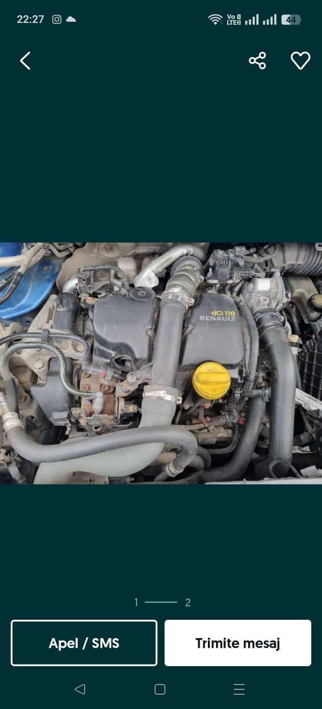 Vând chiulasă/motor Renault laguna 3 , Megane 3 , kangoo