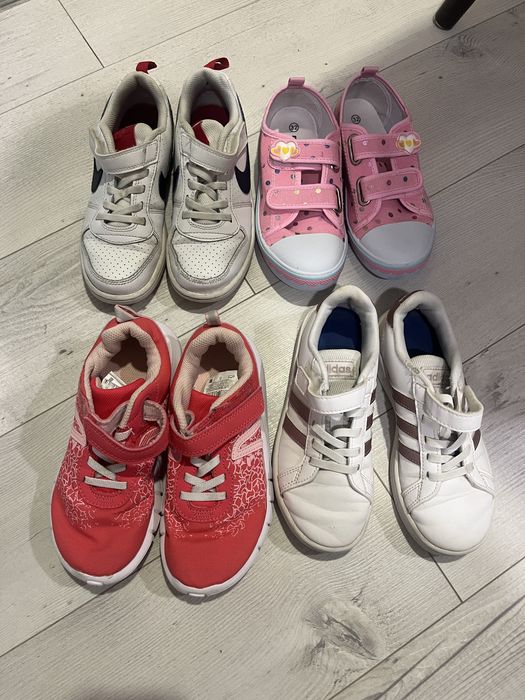 4 чифта детски маратонки Adidas, Nike номер 31-32