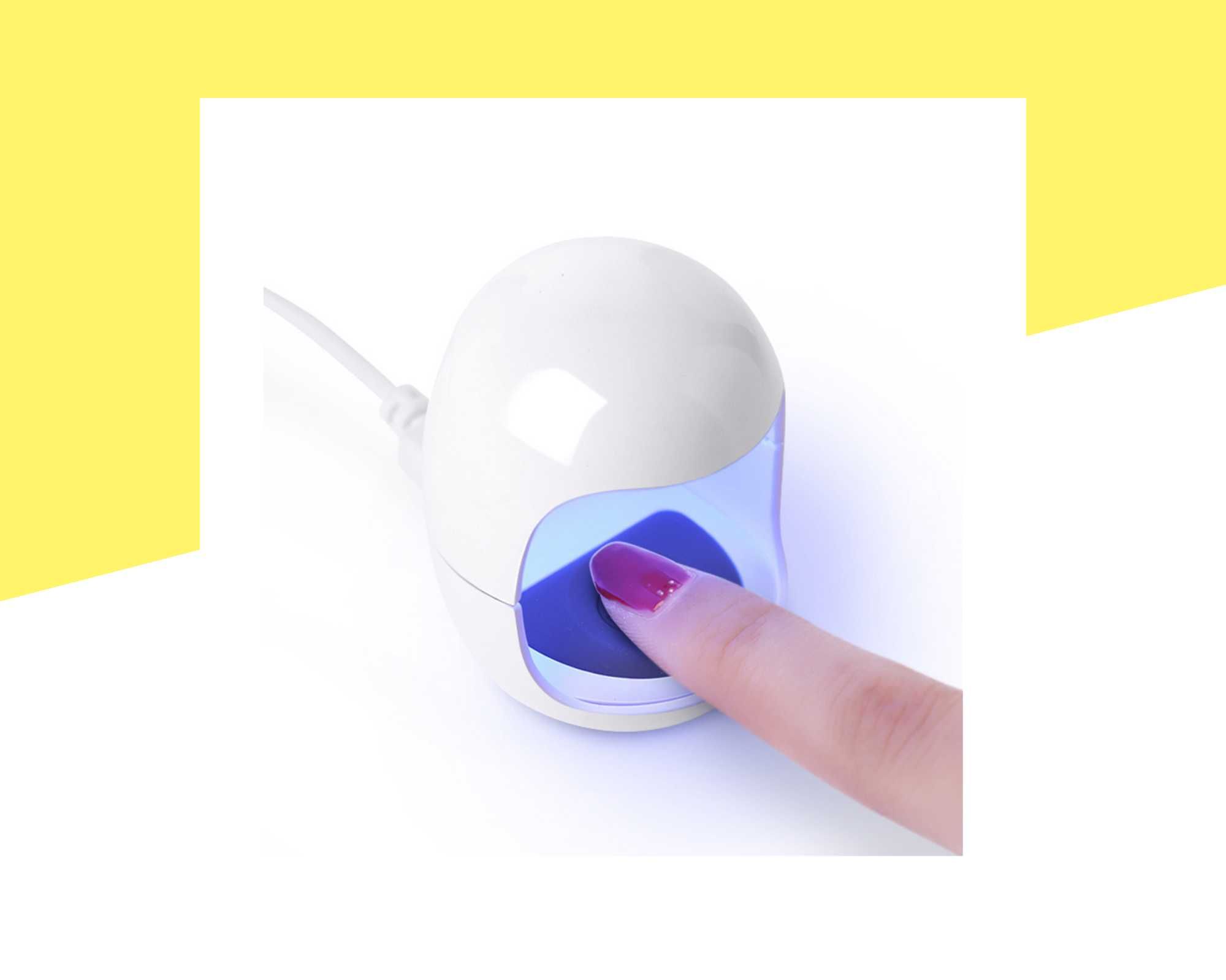Компактна преносима UV/LED лампа за маникюр тип "яйце"
