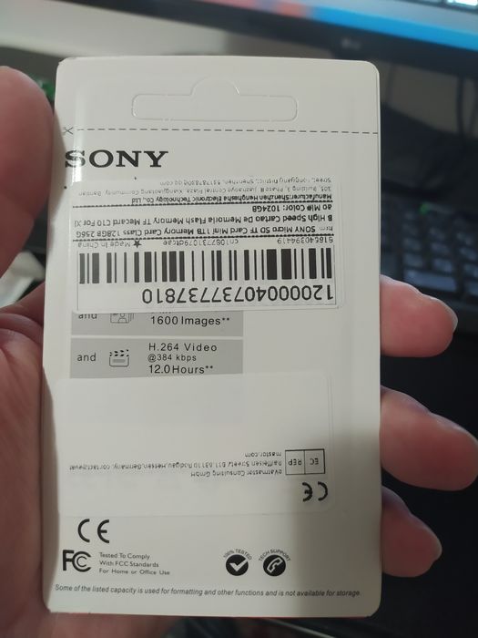 Card SD Sony 1 TB