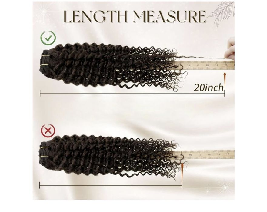 Extensii ondulate maro inchis 60cm 8bucati