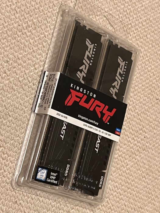 32GB (2x16GB kit) Kingston Fury Beast DDR5 5600