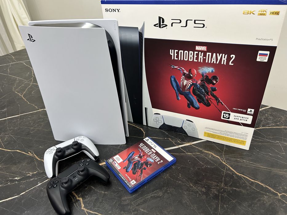 Sony playstation 5 + Spiderman + доп.джойстик