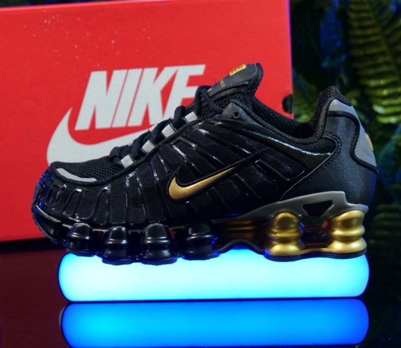 Nike Shox TL Black and Gold