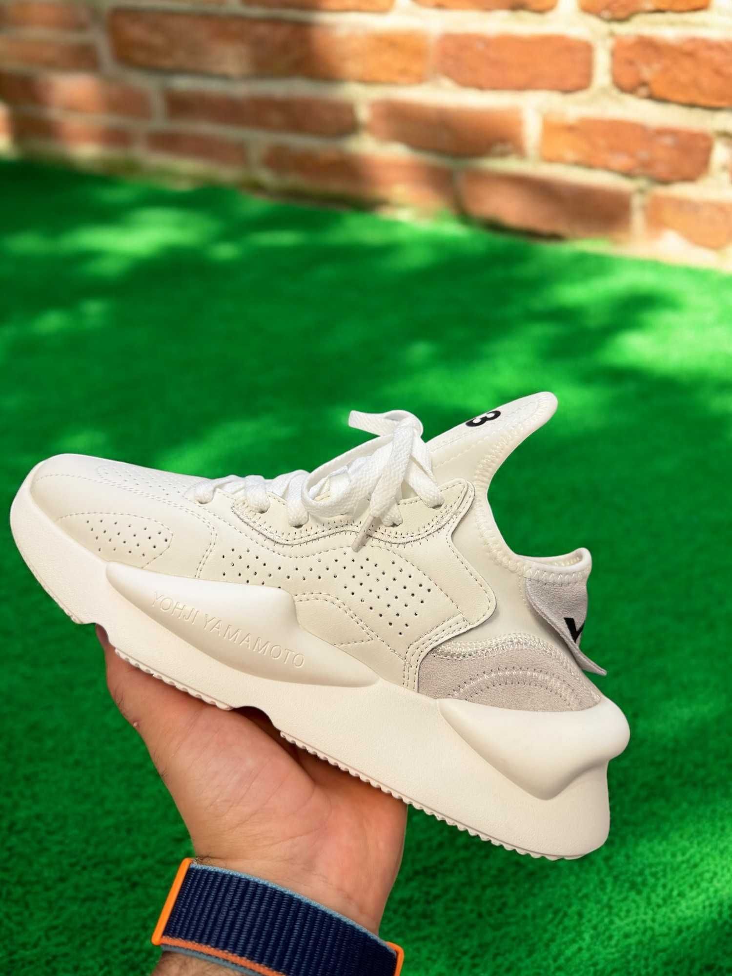 Adidasi Y3 Kaiwa Alb - Produs NOU Full Box - Calitate Premium