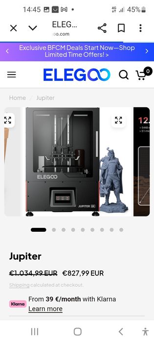 Doua imprimante 3D cu rășină