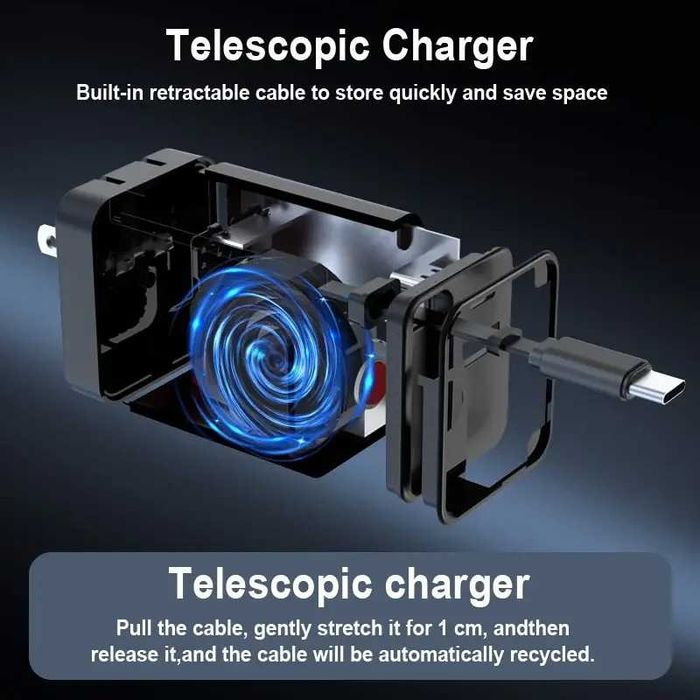 65W GaN PD 3.0 Ултра Бързо Зарядно за Смартфони MacBook Pro и Лаптопи