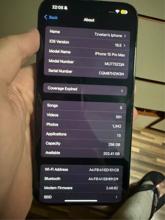 Iphone 15 Pro Max 256GB