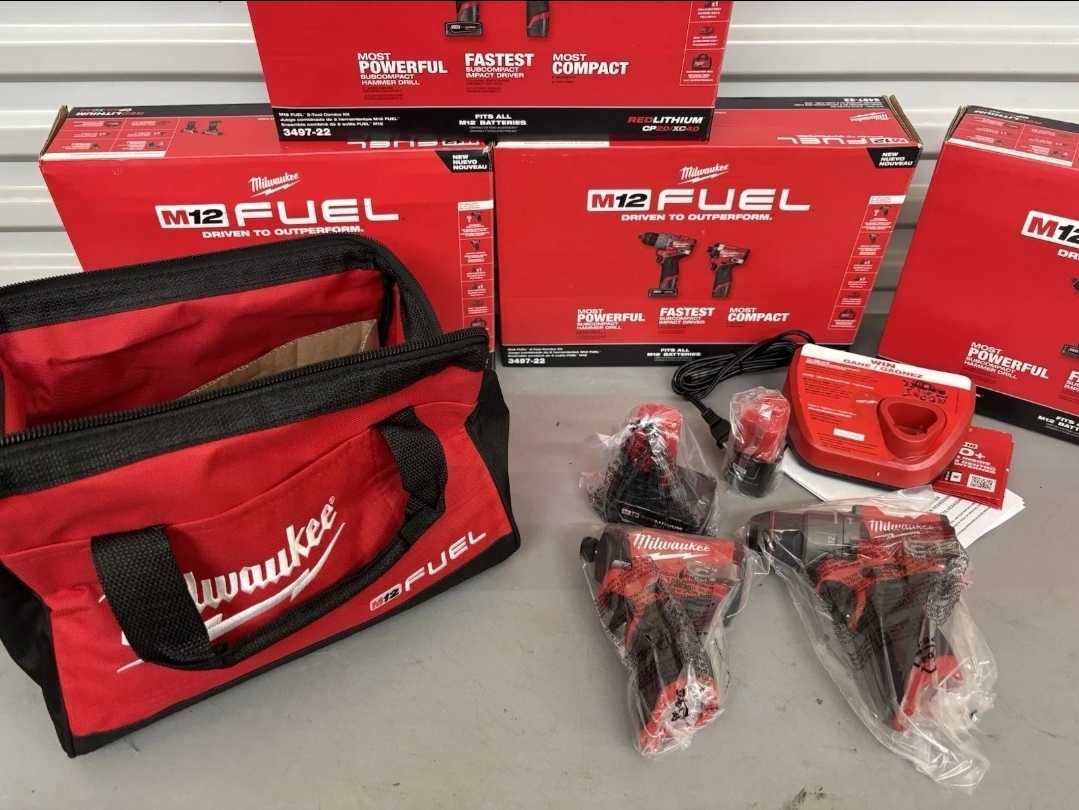 Set Milwaukee M12FPP2A2, FID2, FPD2
