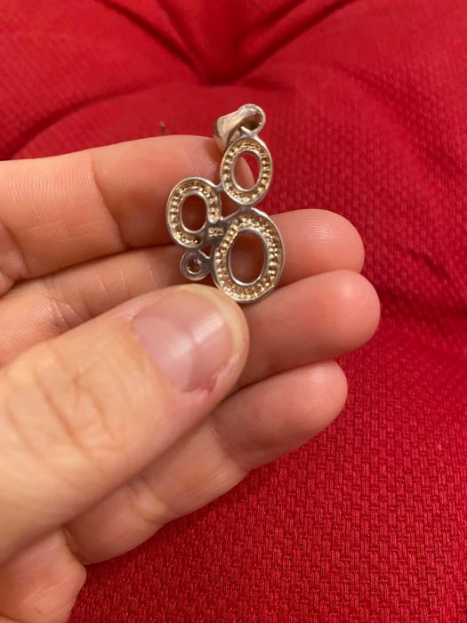 Set pandantiv si cercei din argint