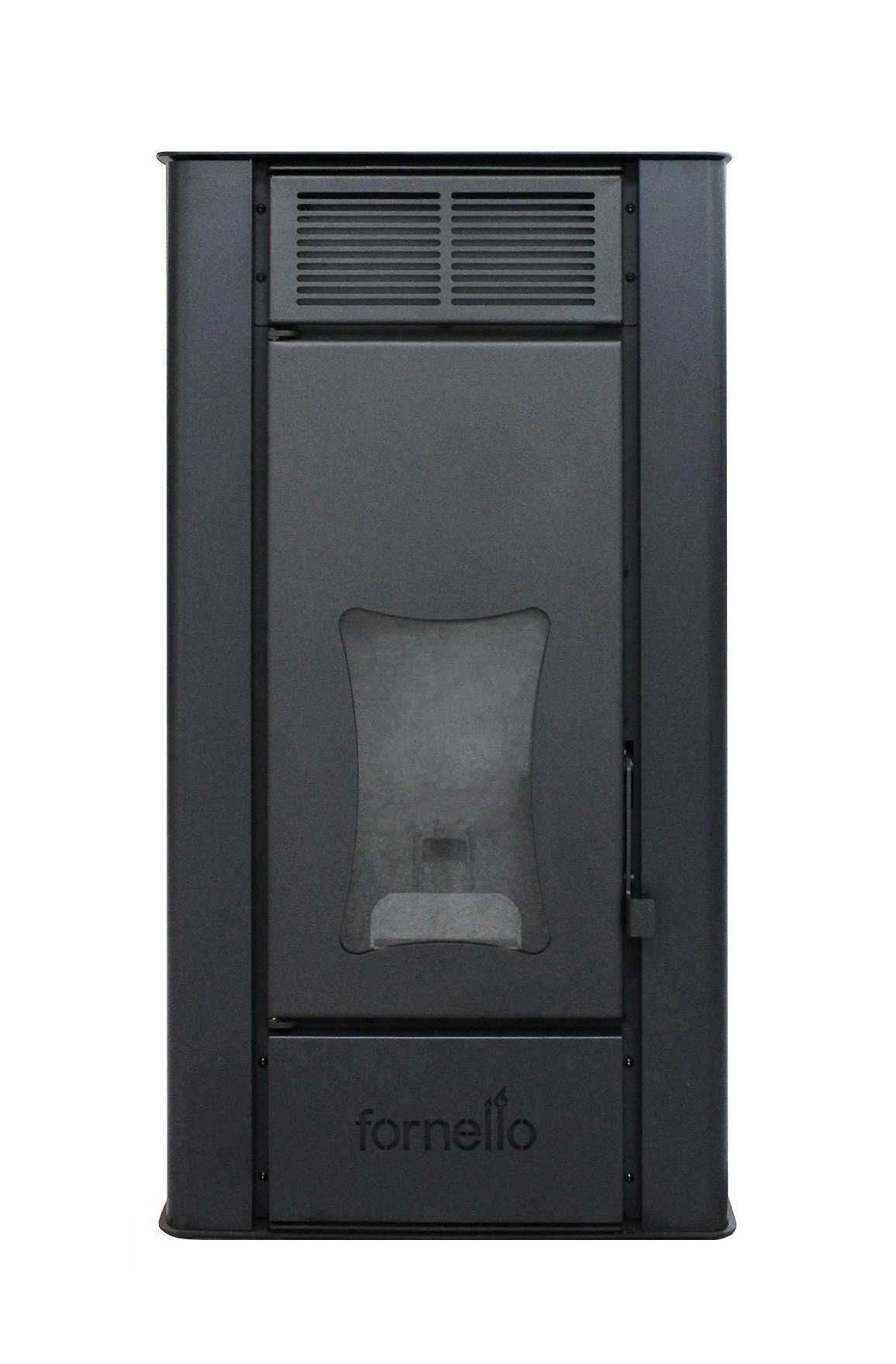 Termosemineu centrala pe peleti Fornello Premium W22, 25 kw, Black